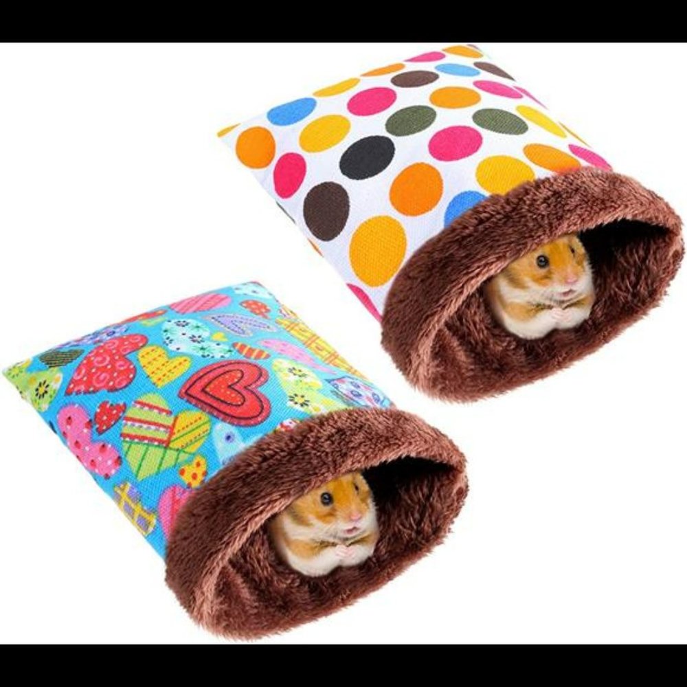 🐹 2 Pieces Hamster Sleeping Bag House Small Pet Nest Hideout Sleeping Bag Bed🐹